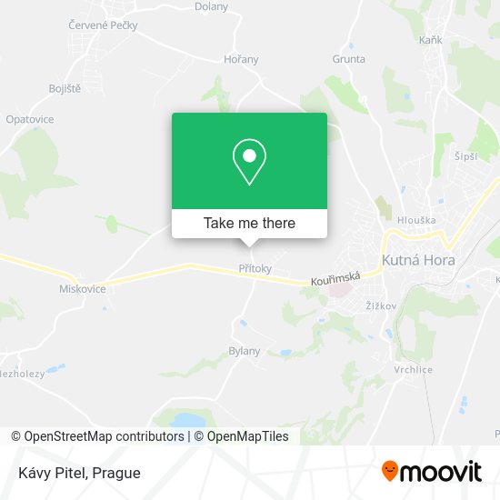 Карта Kávy Pitel