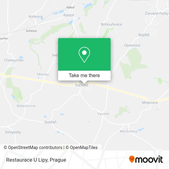 Карта Restaurace U Lipy