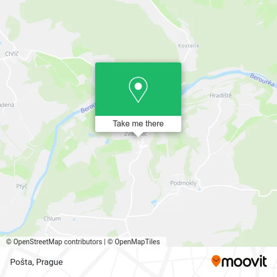 Карта Pošta