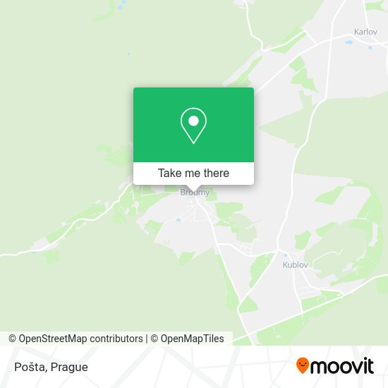 Карта Pošta