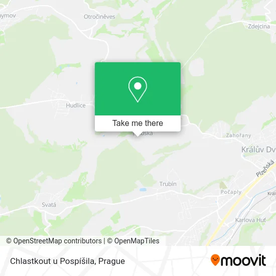Карта Chlastkout u Pospíšila