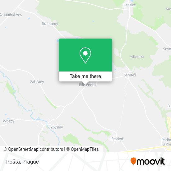 Карта Pošta