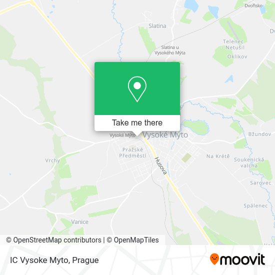 Карта IC Vysoke Myto
