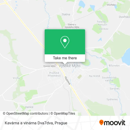Карта Kavárna a vinárna Dva7dva