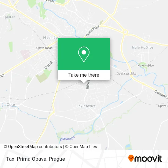 Карта Taxi Prima Opava