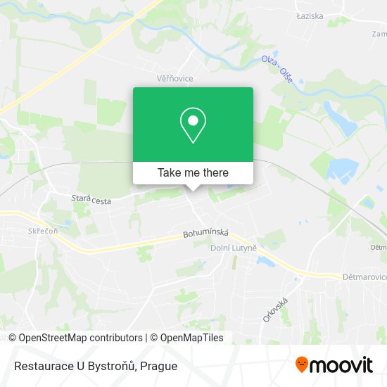 Карта Restaurace U Bystroňů