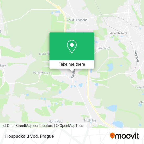 Карта Hospudka u Vod