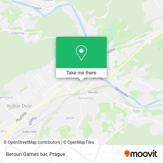 Карта Beroun Games bar
