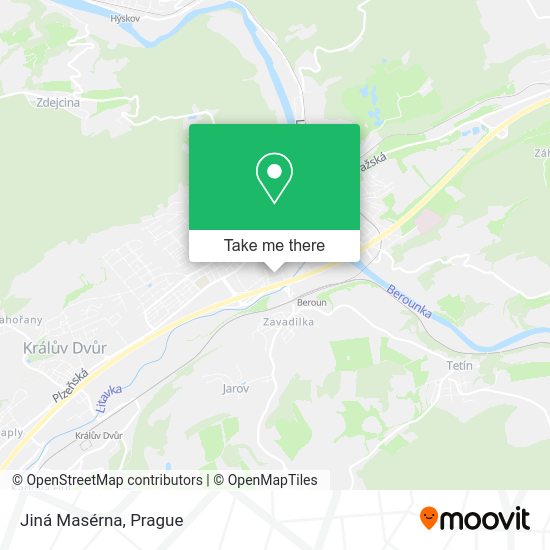 Карта Jiná Masérna