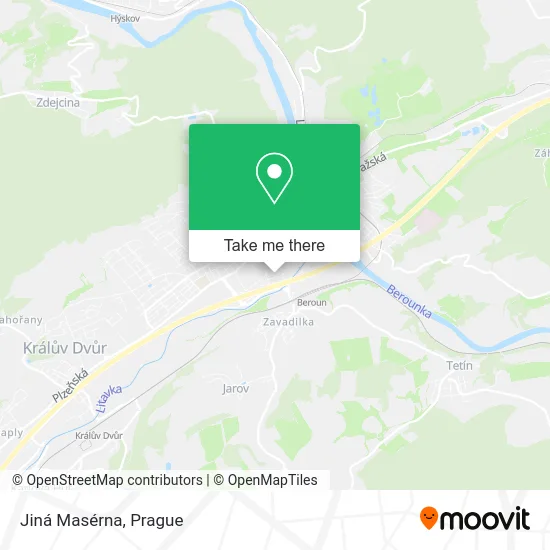 Карта Jiná Masérna