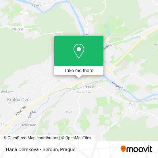 Карта Hana Demková - Beroun