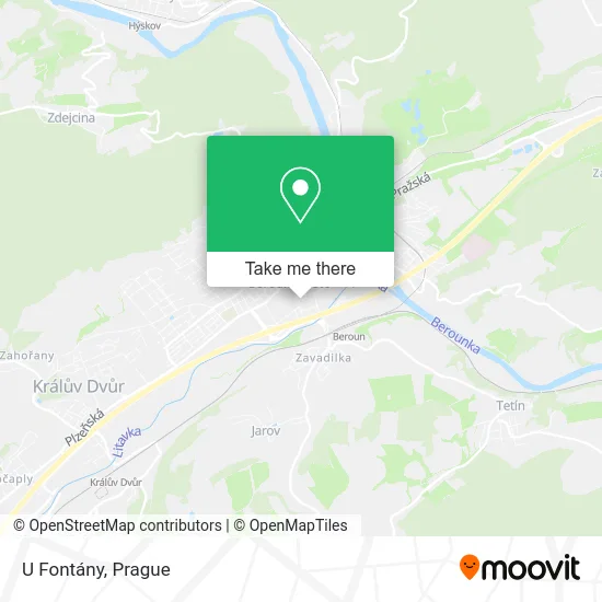 Карта U Fontány