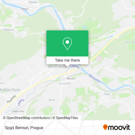 Карта Spgš Beroun