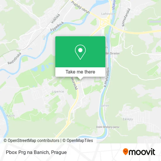 Карта Pbox Prg na Banich