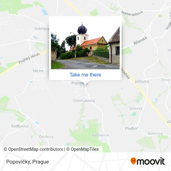 Карта Popovičky