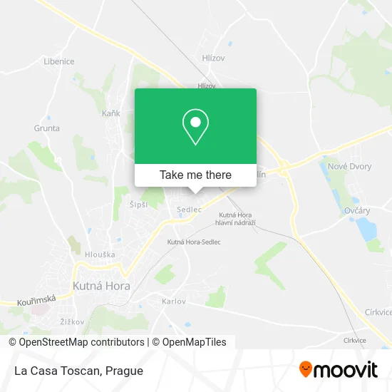 La Casa Toscan map