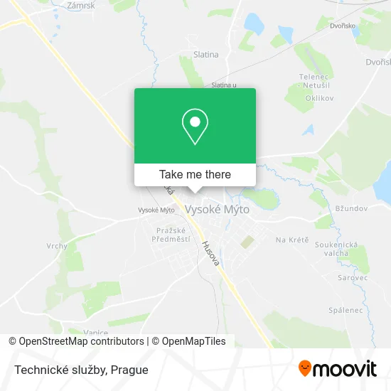 Карта Technické služby