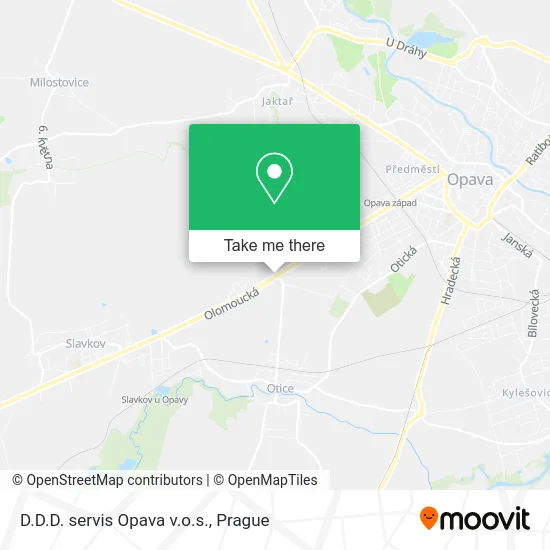Карта D.D.D. servis Opava v.o.s.