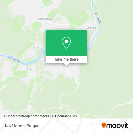 Карта Kozí farma