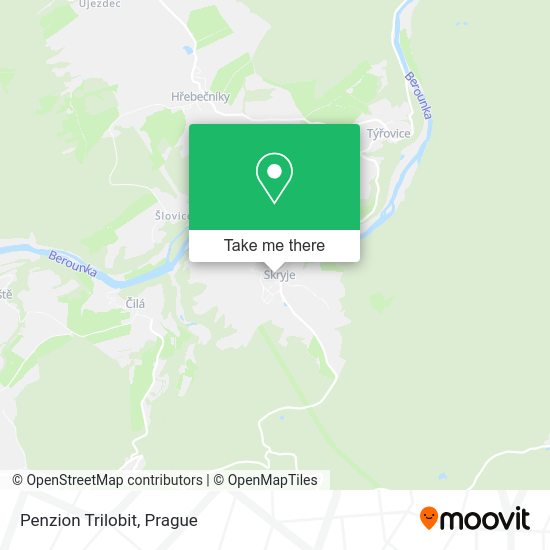 Карта Penzion Trilobit