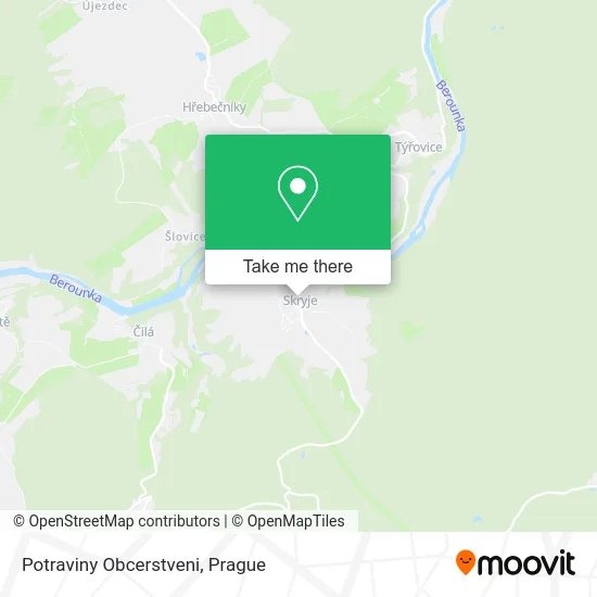 Карта Potraviny Obcerstveni