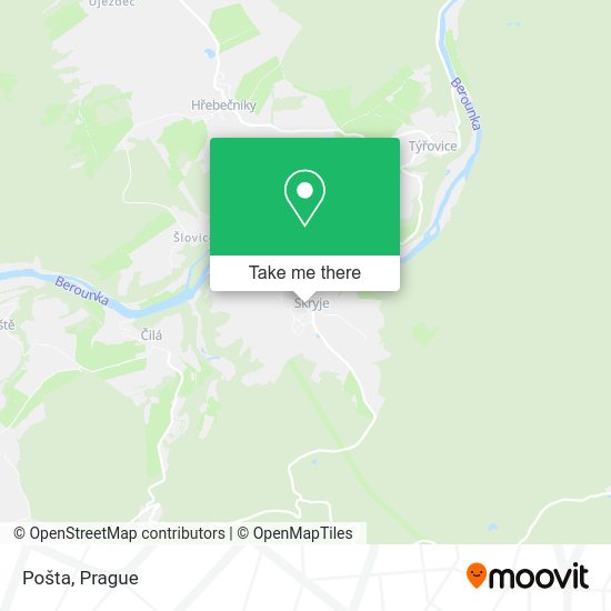 Карта Pošta