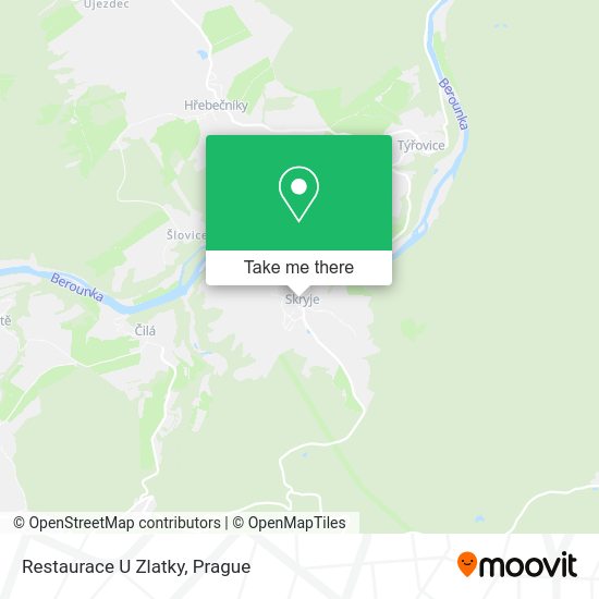 Карта Restaurace U Zlatky