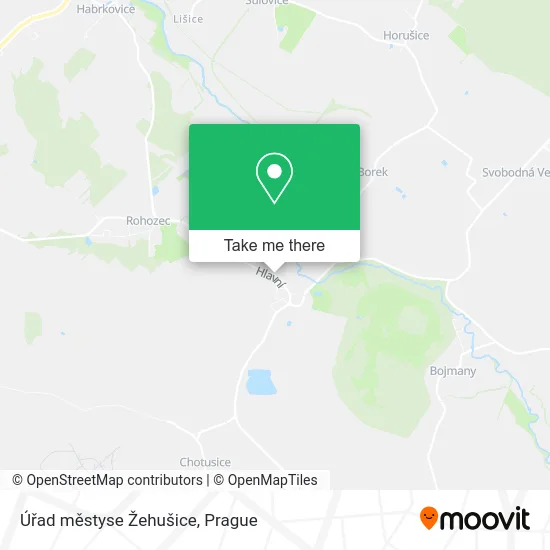 Úřad městyse Žehušice map
