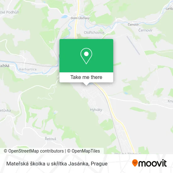 Карта Mateřská školka u skřítka Jasánka