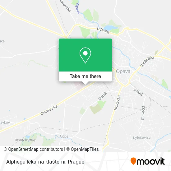 Alphega lékárna klášterní map