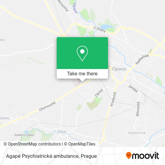 Карта Agapé Psychiatrická ambulance