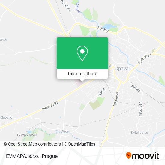 Карта EVMAPA, s.r.o.