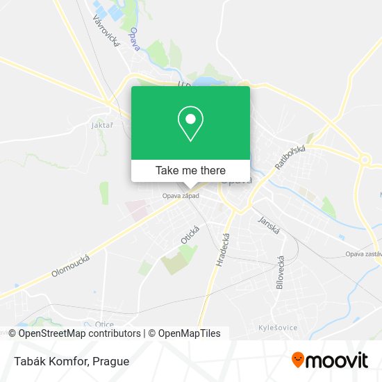 Карта Tabák Komfor