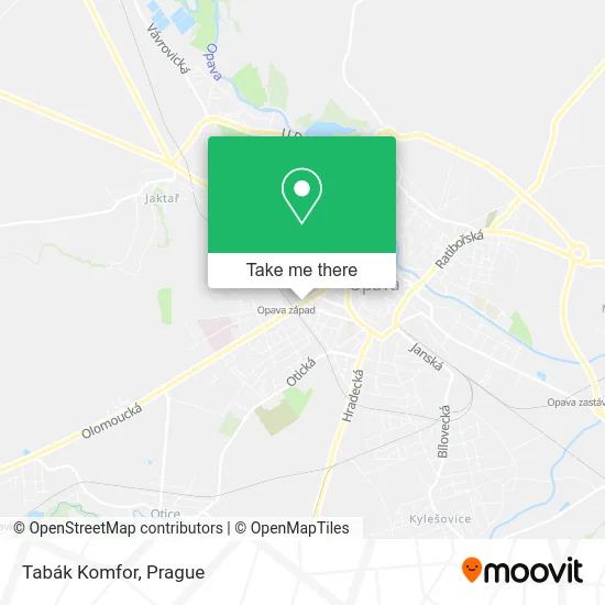 Карта Tabák Komfor