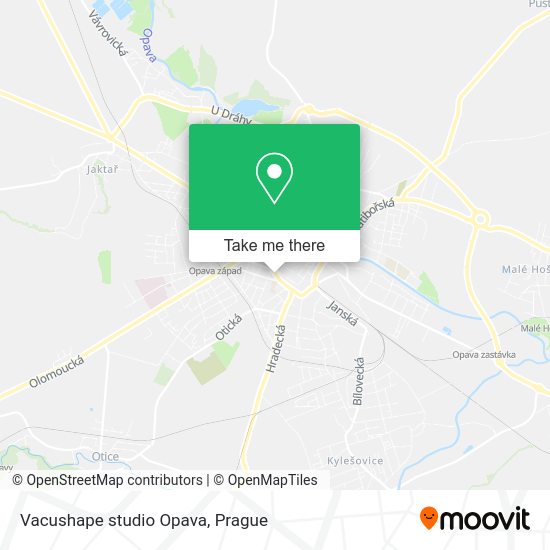 Карта Vacushape studio Opava