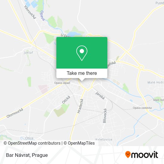 Карта Bar Návrat
