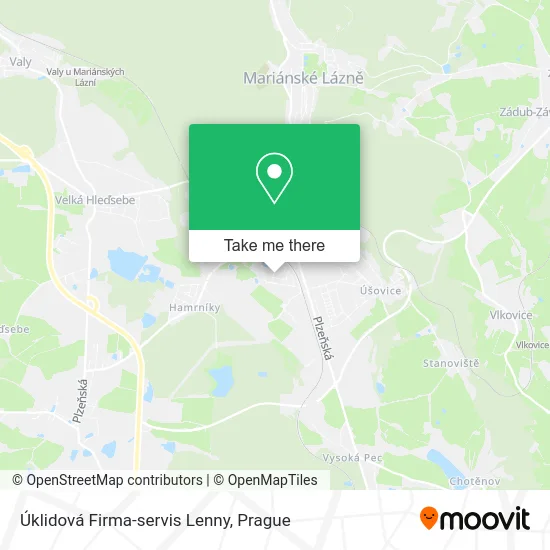Карта Úklidová Firma-servis Lenny