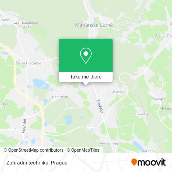 Карта Zahradni technika