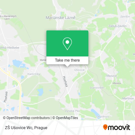 Карта ZŠ Ušovice Wc