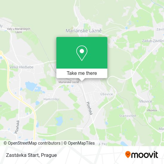 Карта Zastávka Start