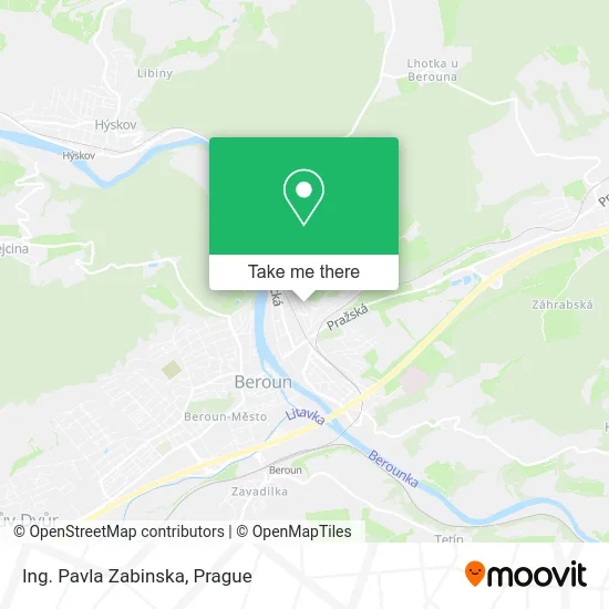 Карта Ing. Pavla Zabinska