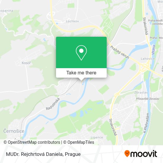 Карта MUDr. Rejchrtová Daniela