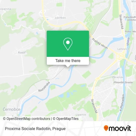 Карта Proxima Sociale Radotín
