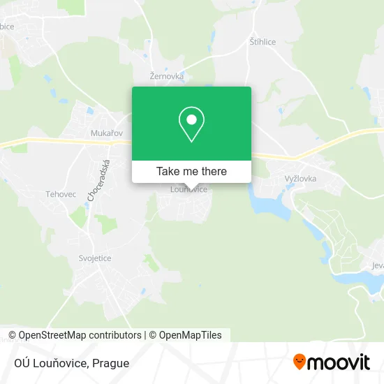 Карта OÚ Louňovice