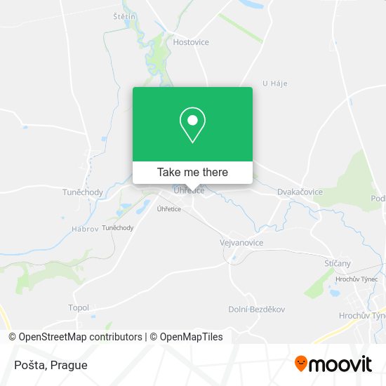 Карта Pošta