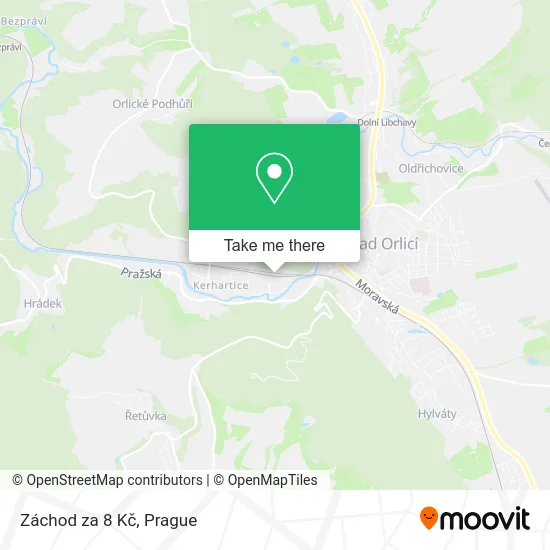 Карта Záchod za 8 Kč