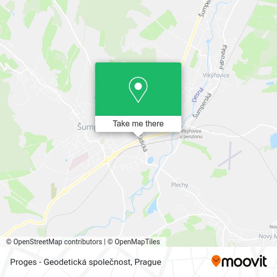 Карта Proges - Geodetická společnost