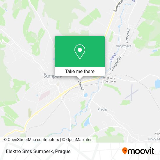 Карта Elektro Sms Sumperk