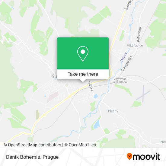 Карта Denik Bohemia
