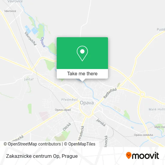 Карта Zakaznicke centrum Op